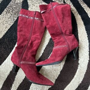 Kenneth Cole Reaction Red Heeled Boots